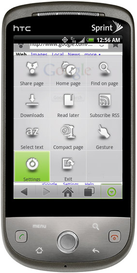 Android Dolphin Change Home Page Android Dolphin Change Home Page